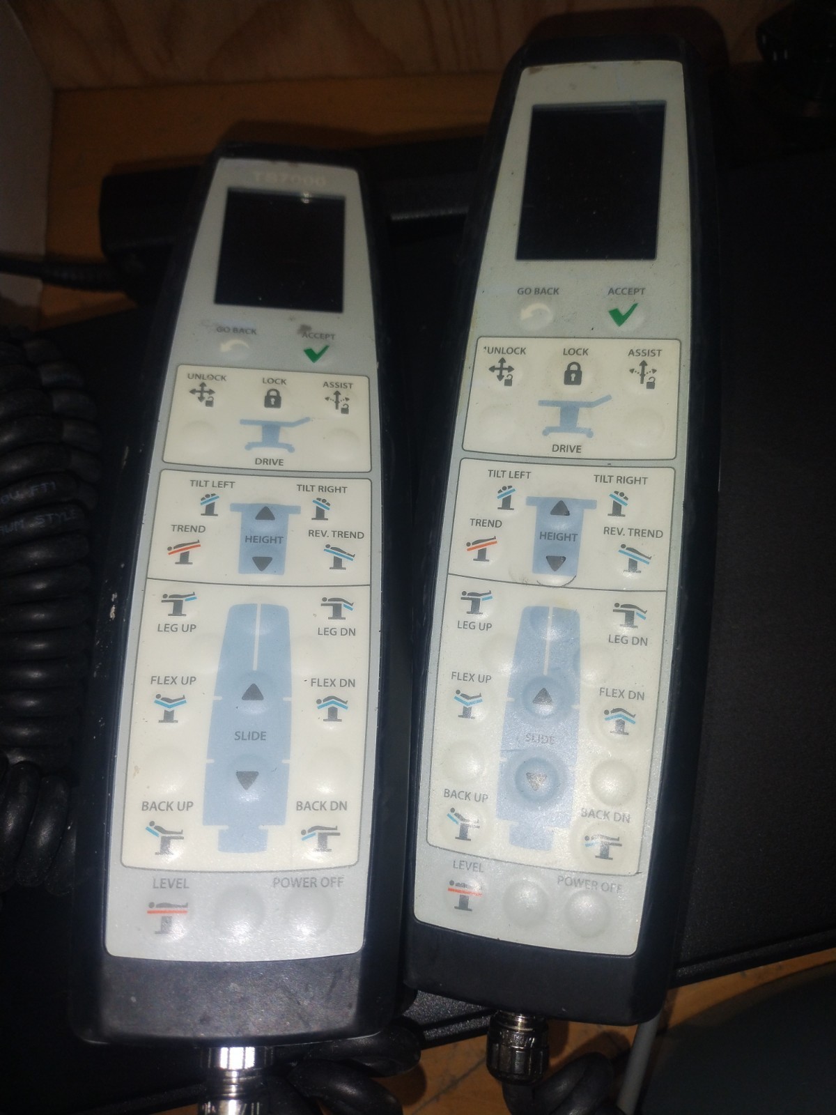 Baxter  TS7000DV Surgical Operating Table Remote Lot Of 3