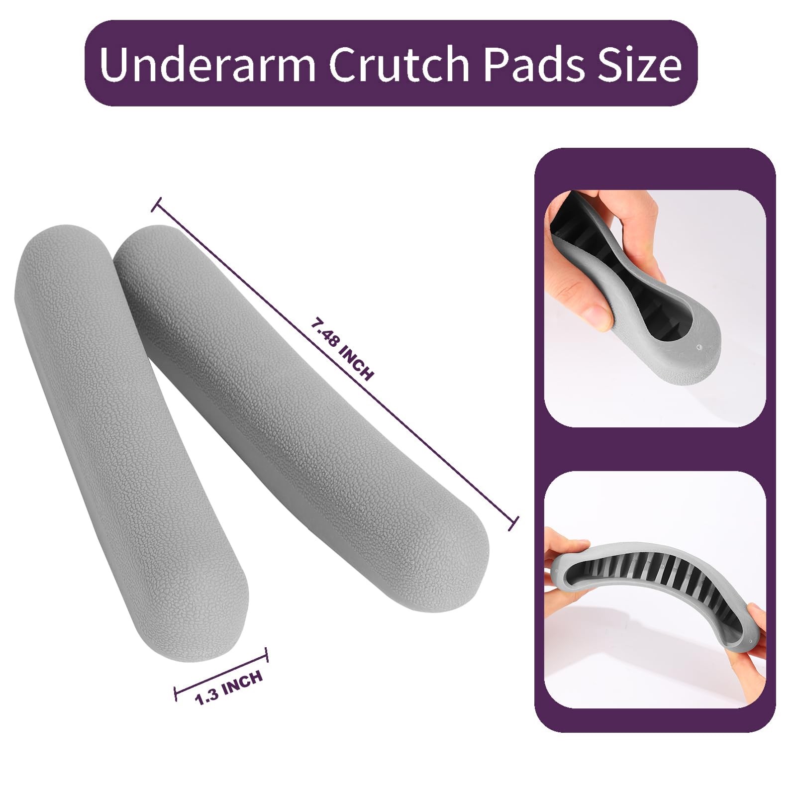 Replacement Crutch Pads, 2 Pack Padding, Underarm Pads,...