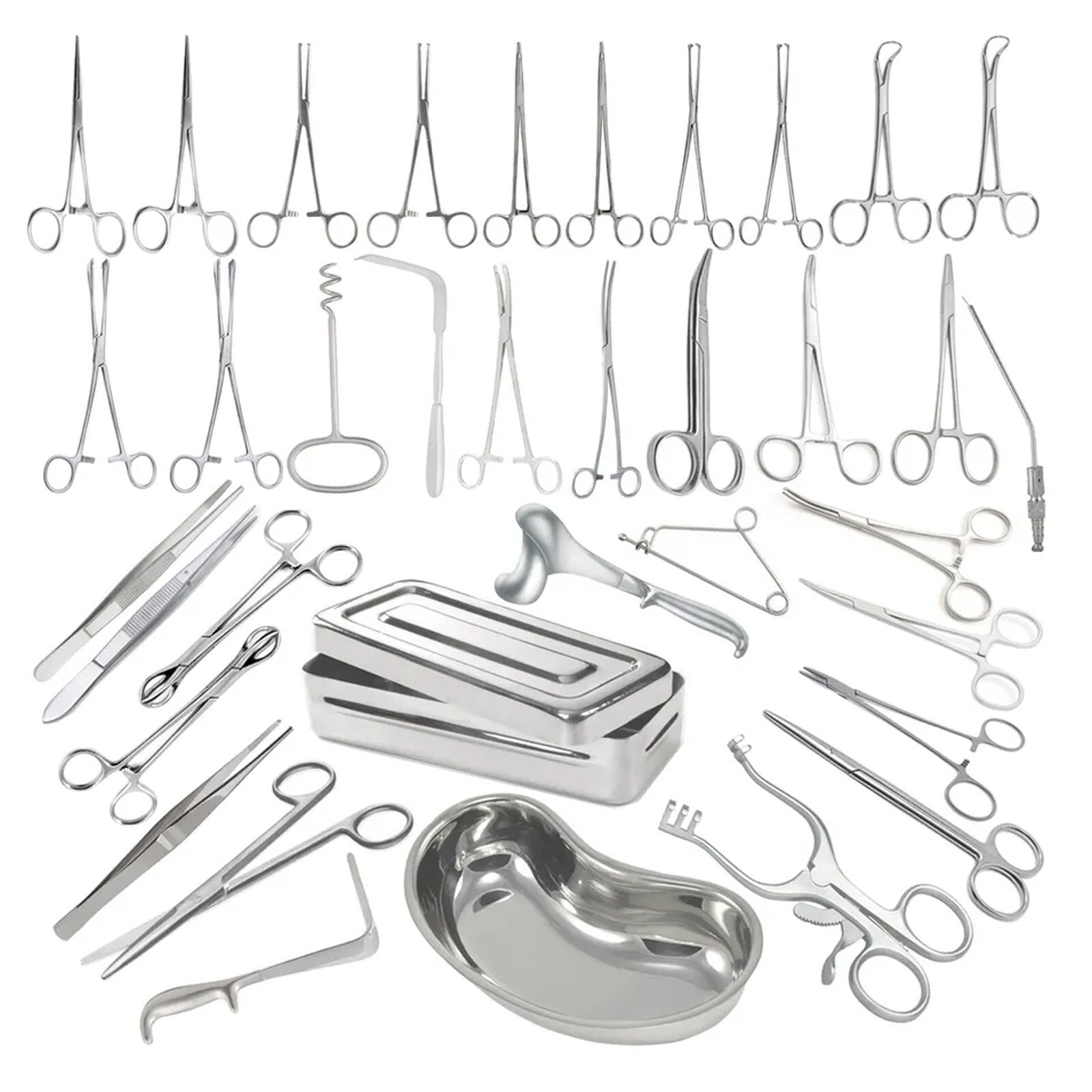 62 Pcs Hysterectomy Abdominal Surgery Set Vaginal Hysterectomy Instruments Set