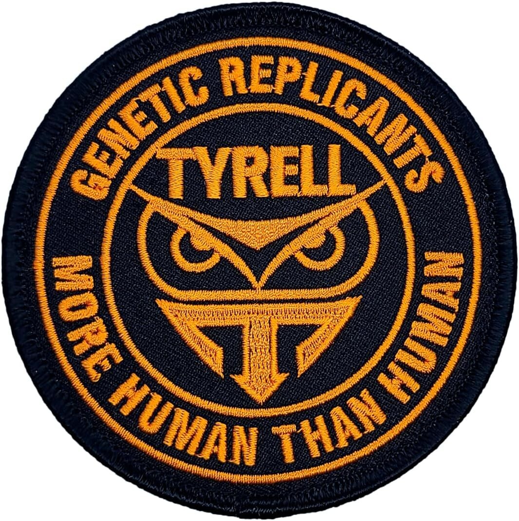 Blade Runner Tyrell Genetic Replicants Owl Patch | 2PC HOOK BACKING 3.5"x3.5"