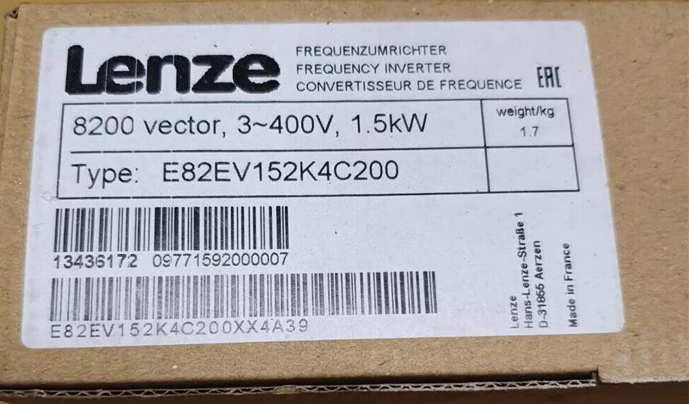 1PC Lenze E82EV152K4C200 E82EV152_4C200 Inverter 1.5kW New Expedited Shipping
