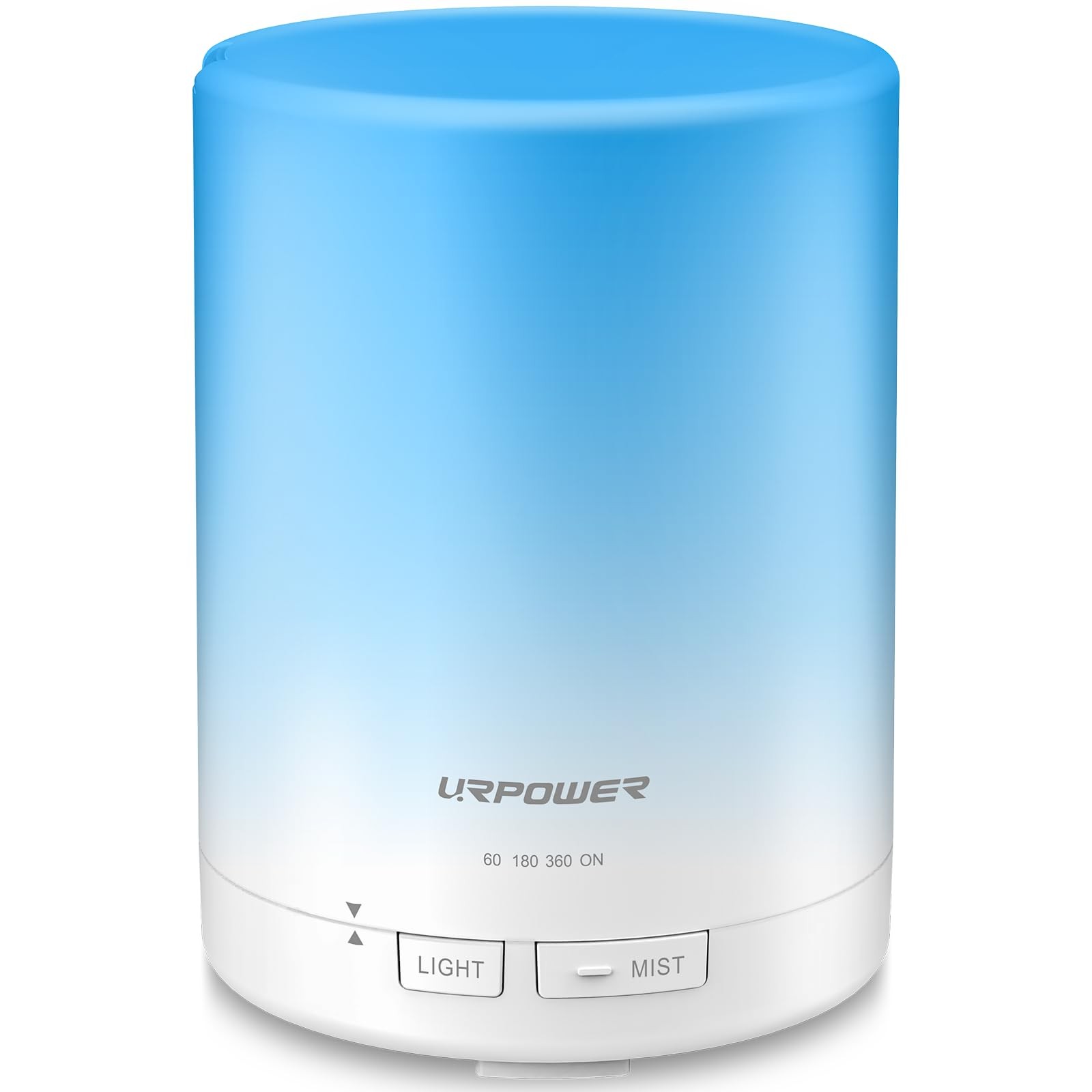 URPOWER 300ml Essential Oil Diffuser: Ultrasonic Aromatherapy 300ml, A-white