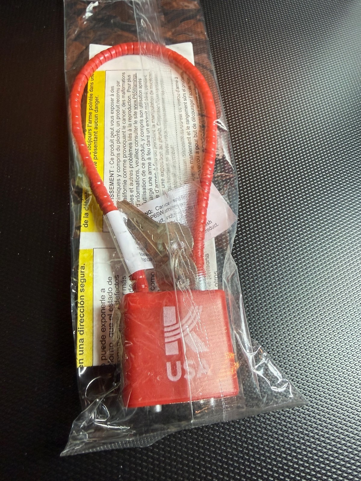 Kalashnikov USA Lock -Secure Your Firearm with Beautiful Gun Cable Lock & 2 Keys