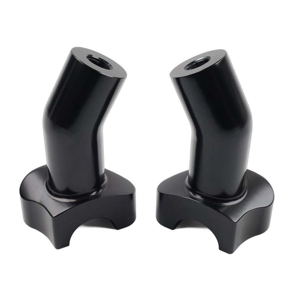 3 1/2" Pullback Handlebar Risers Black For Harley 1" Bar Dyna Softail Road King