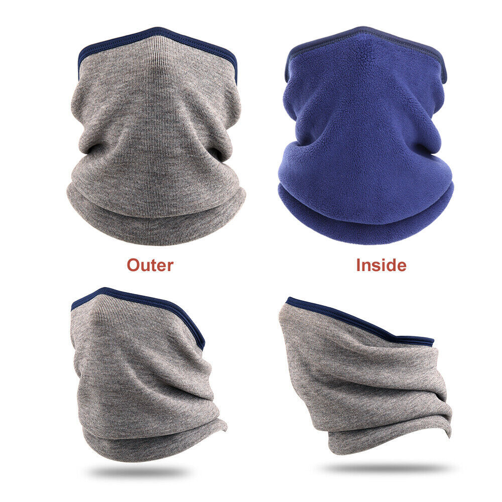 Winter Thermal Fleece Neck Gaiter Warmer Tube Windproof Face Mask for Men Women