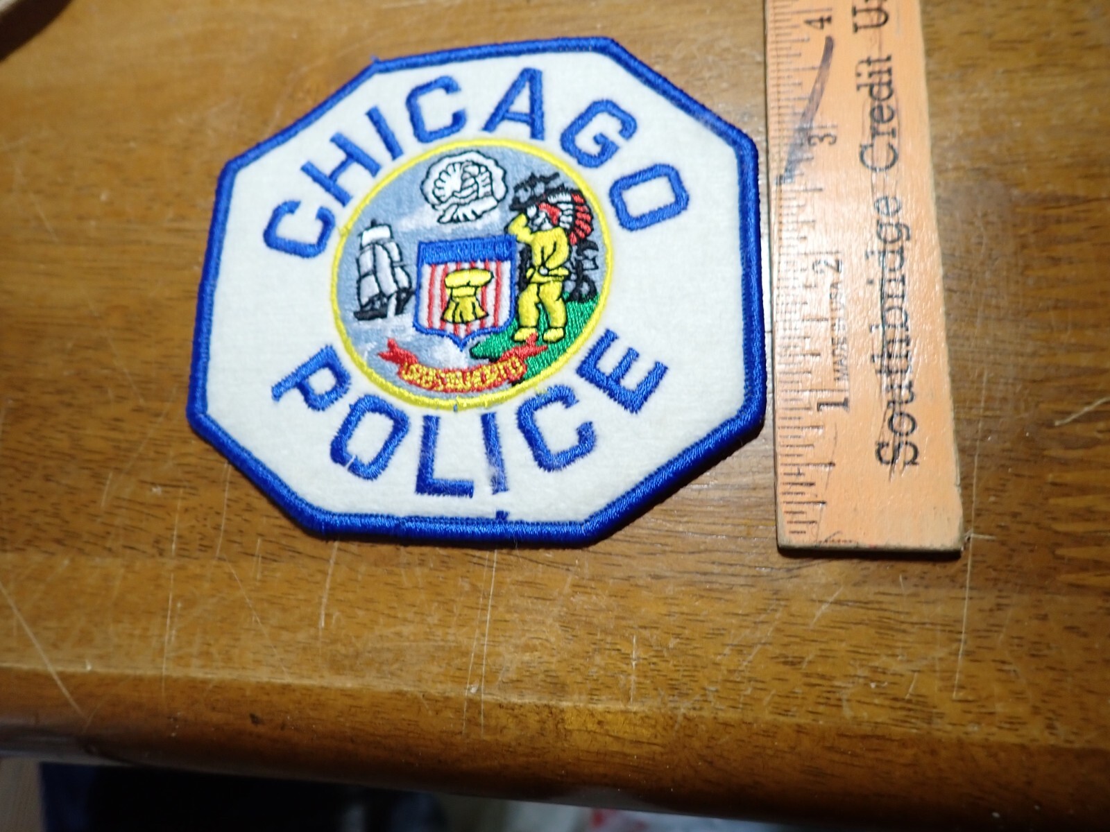 VINTAGE CHICAGO  Illinois   COLLECTIBLE  OBSOLETE shoulder  PATCH BX Z#10
