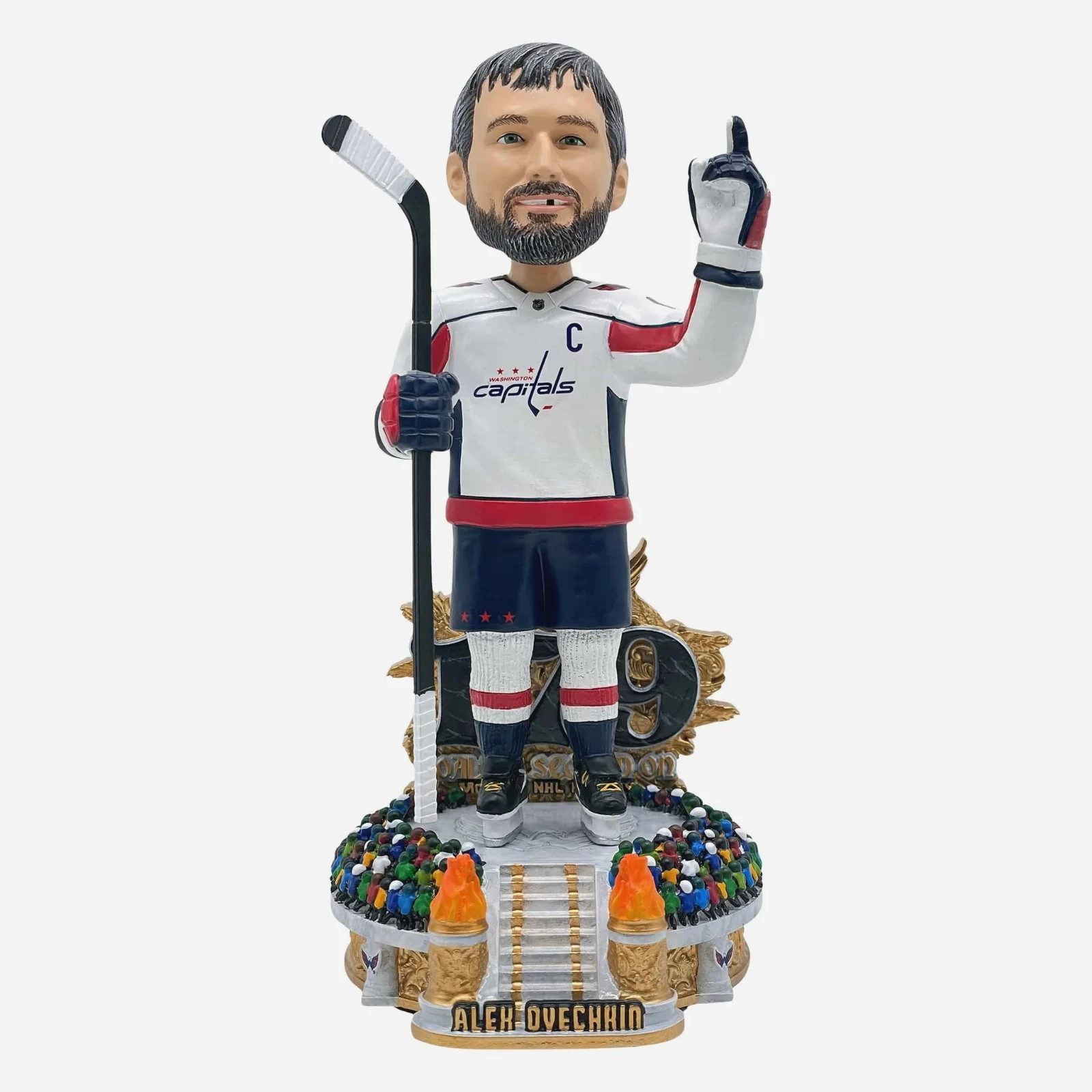Alex Ovechkin Foco Bobblehead Most Goalies Scored On Record Unopened In Box