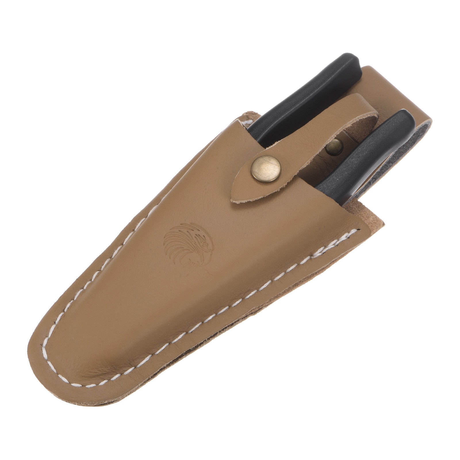 Garden Pruner Sheath, Faux Leather Pruning Shears Sheath [Yellowish Brown]