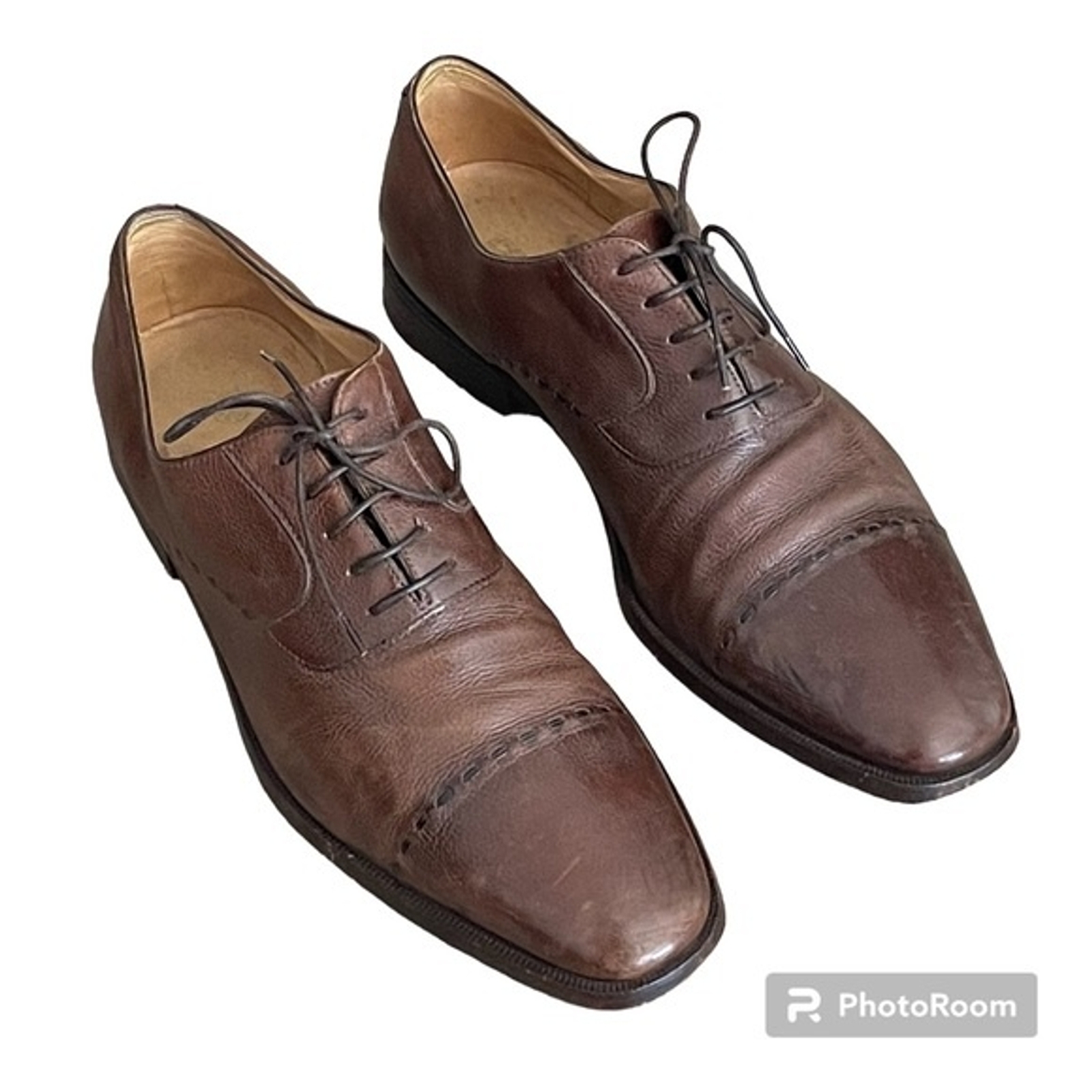 Gravati Eleganza Leather Oxfords Men's 10 Baby Calfskin