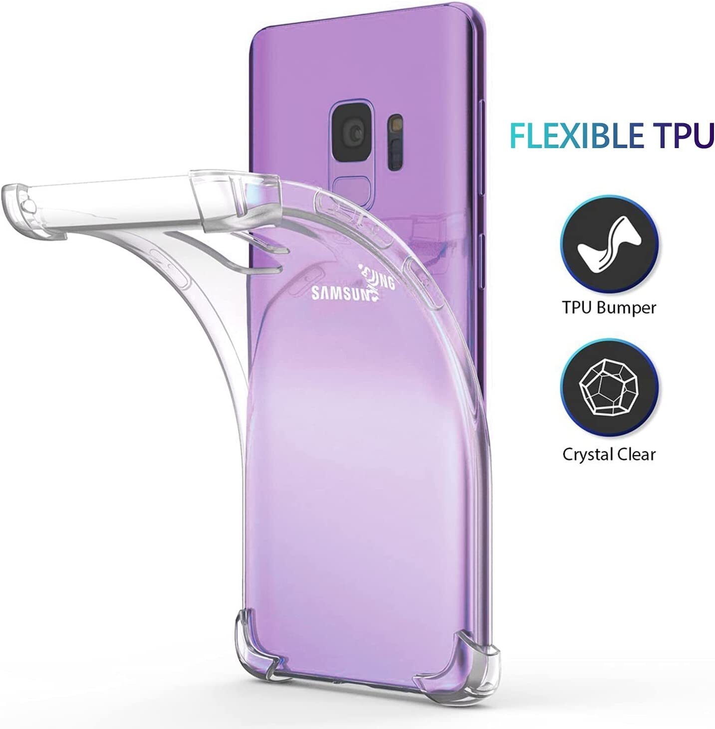 For Samsung Galaxy Note S24 S23 S22 S21 S10 S9 A50 A20 A13 Shockproof Case Cover