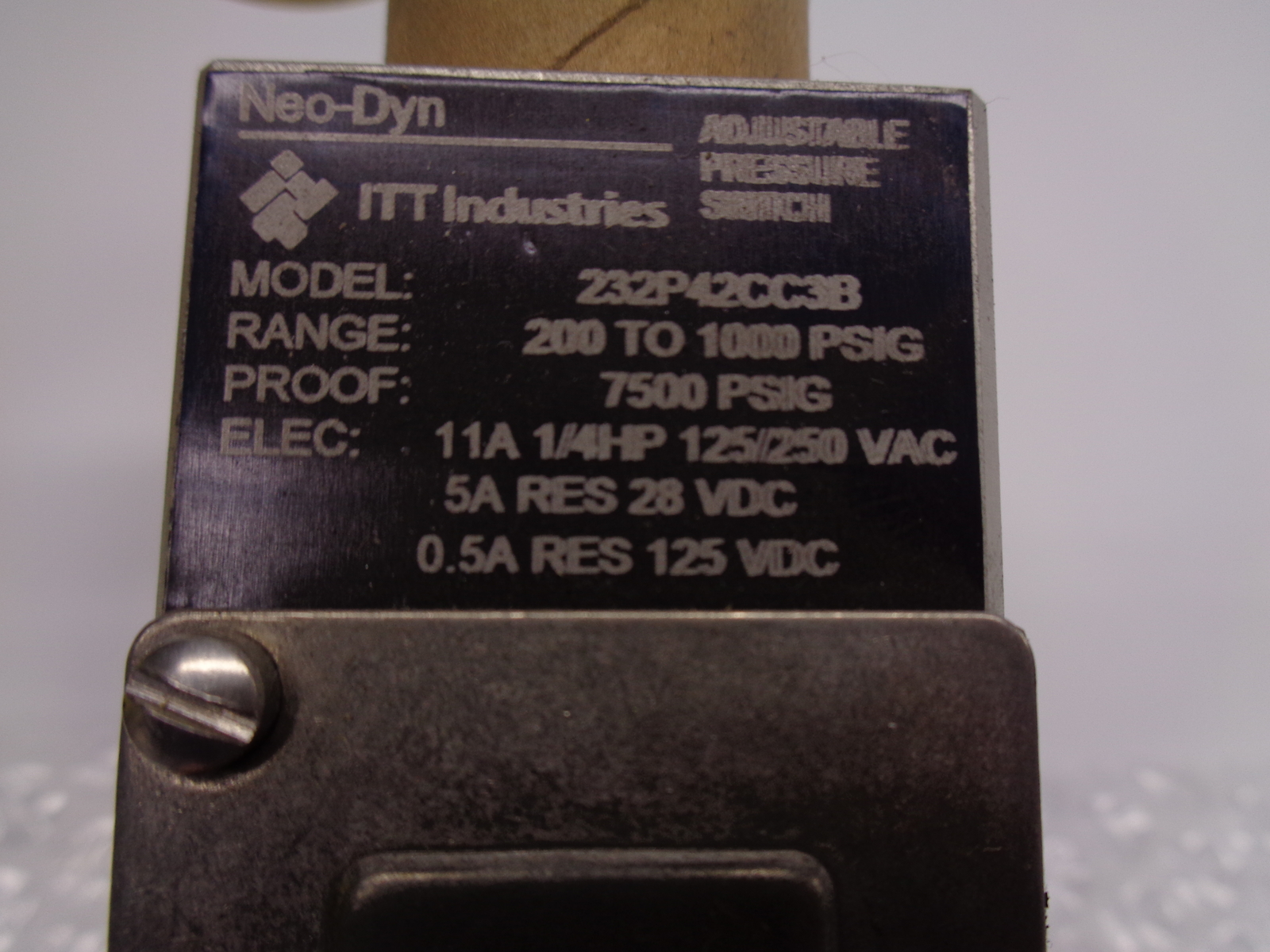 ITT INDUSTRIES 232P42CC3B SWITCH NSNP