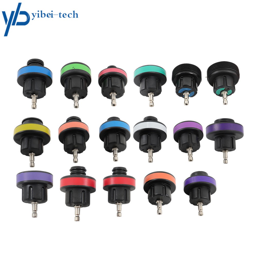 28Pcs Universal Radiator Pressure Tester Vacuum Type Cooling System Refill Tool