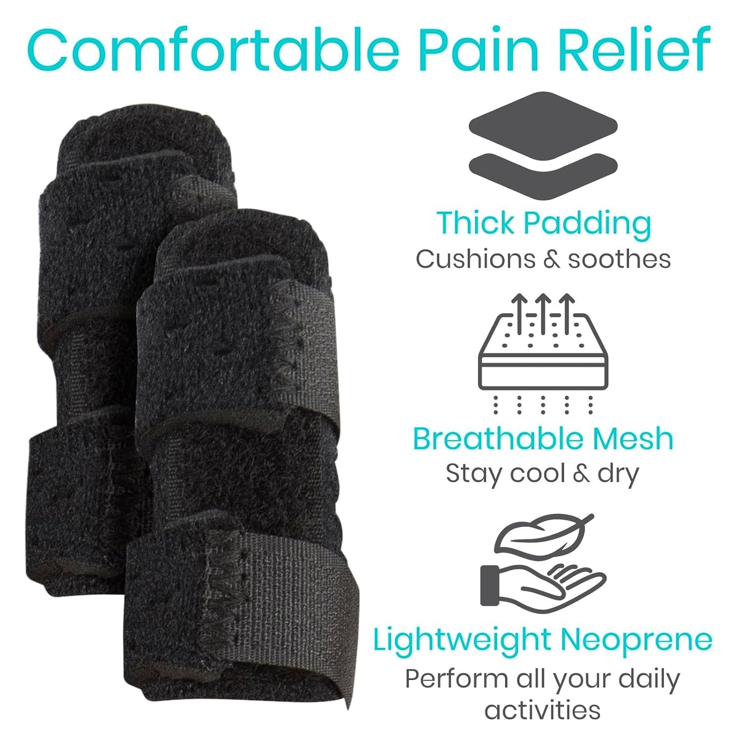 Vive Finger Splint (2 Pack) - Universal Finger Straightener - Broken | Trigger