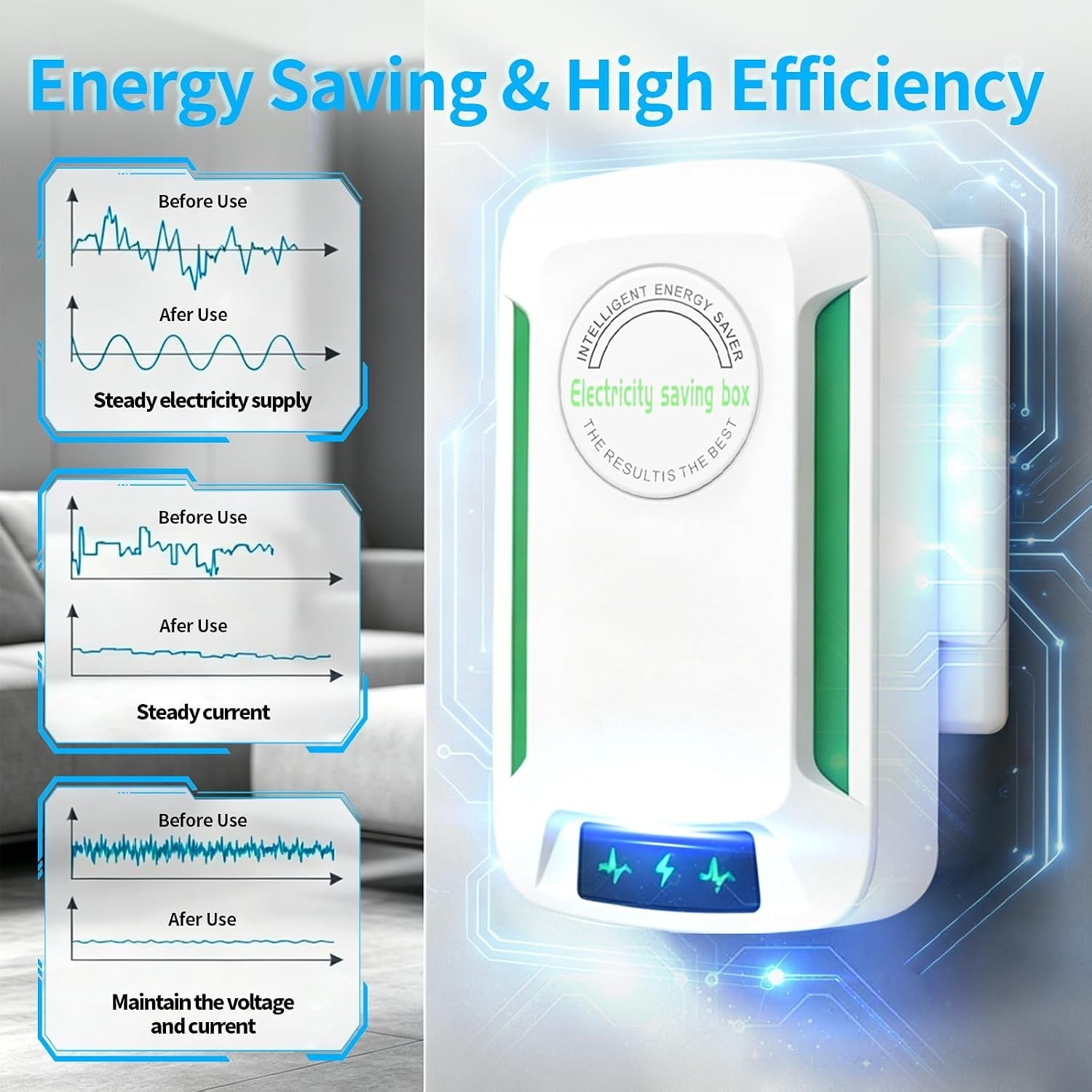 Stopwatt Household Current Regulator Device, Intelligent Circuit Protection A...