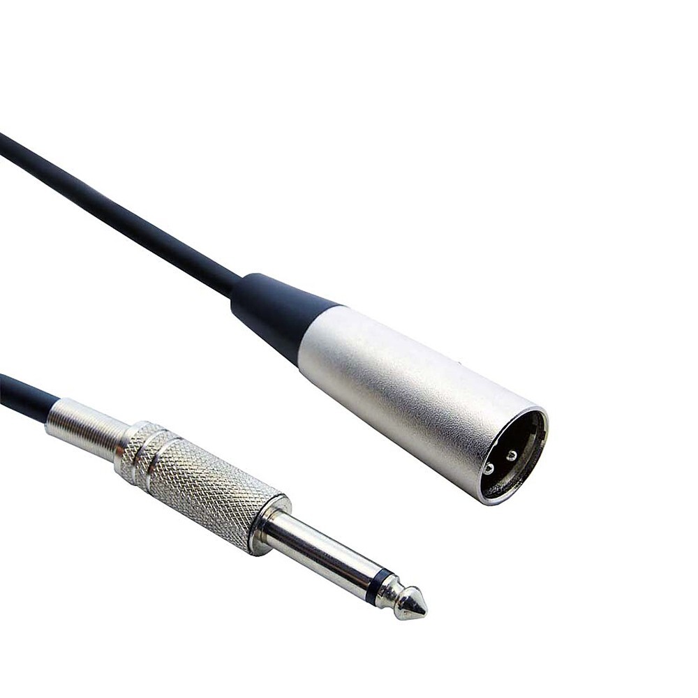 10ft  XLR Male to 1/4 inch Mono Male Audio Cable  10XR-01410
