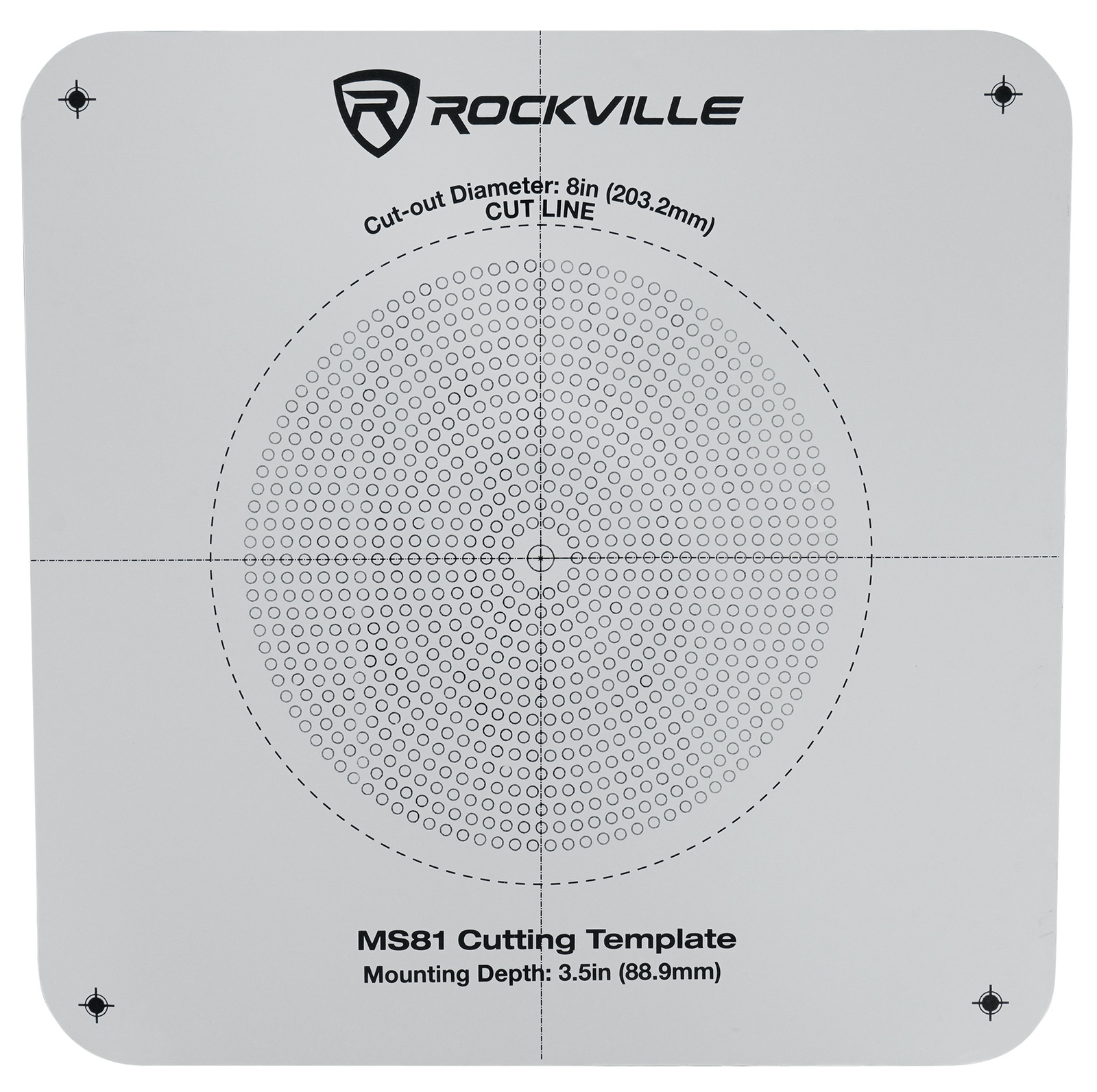 (2) Rockville MS81 Metal 8" 70v Commercial Background Music PA Ceiling Speakers