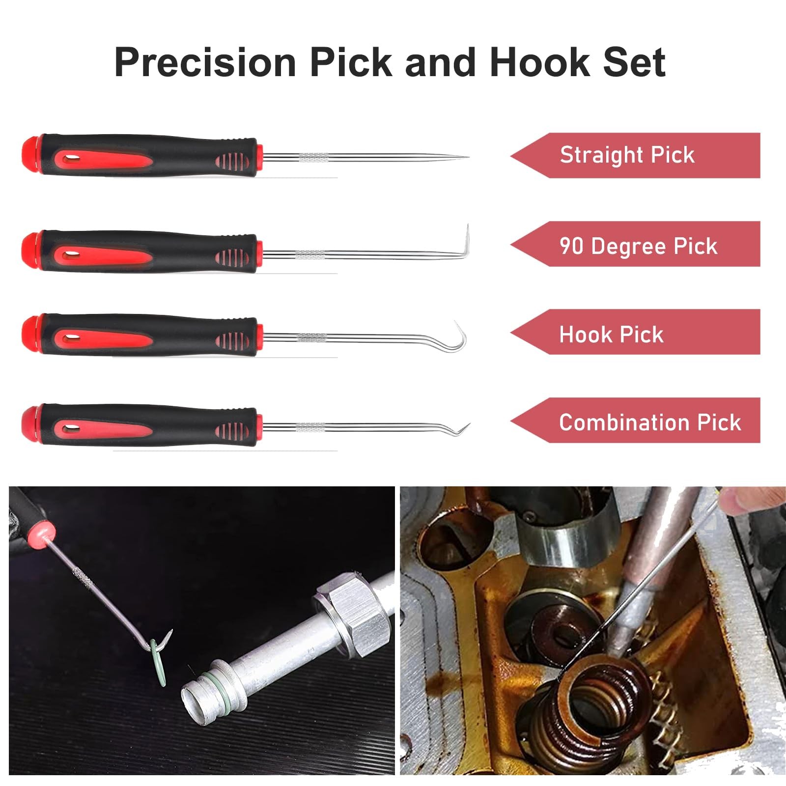 GLK Auto Trim Removal Tool Set, Plastic Pry Kit, Prying Tool, Car Red