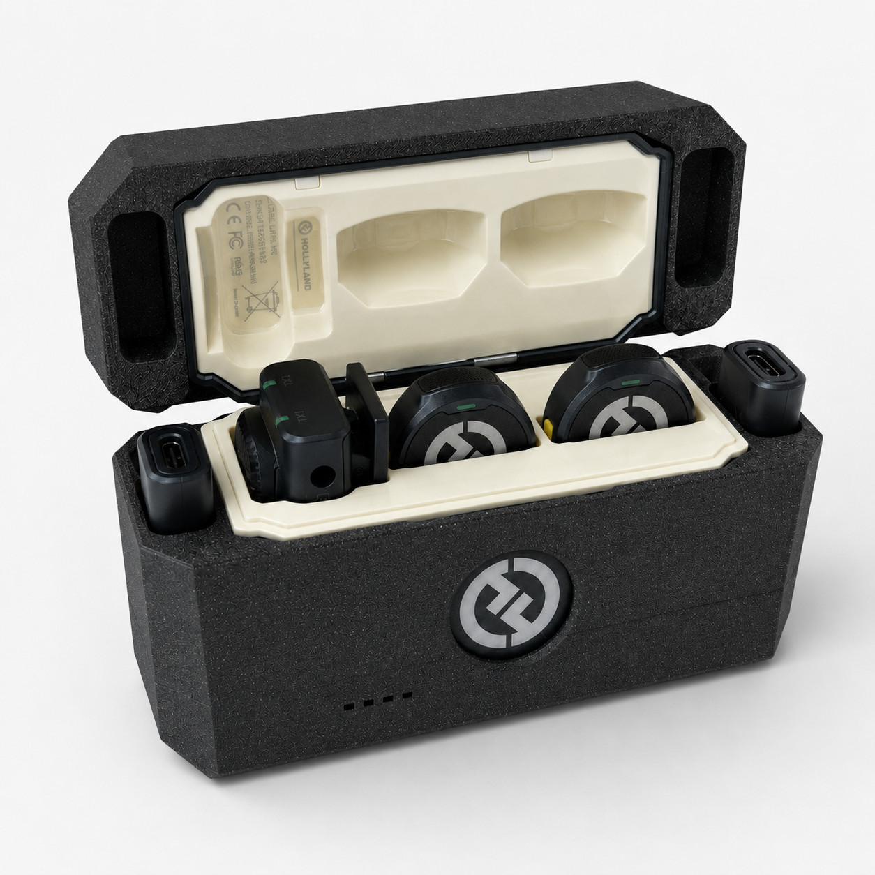 Hollyland Lark M2 Combo Case Organizer for Wireless Lavalier Microphone Set | Bl