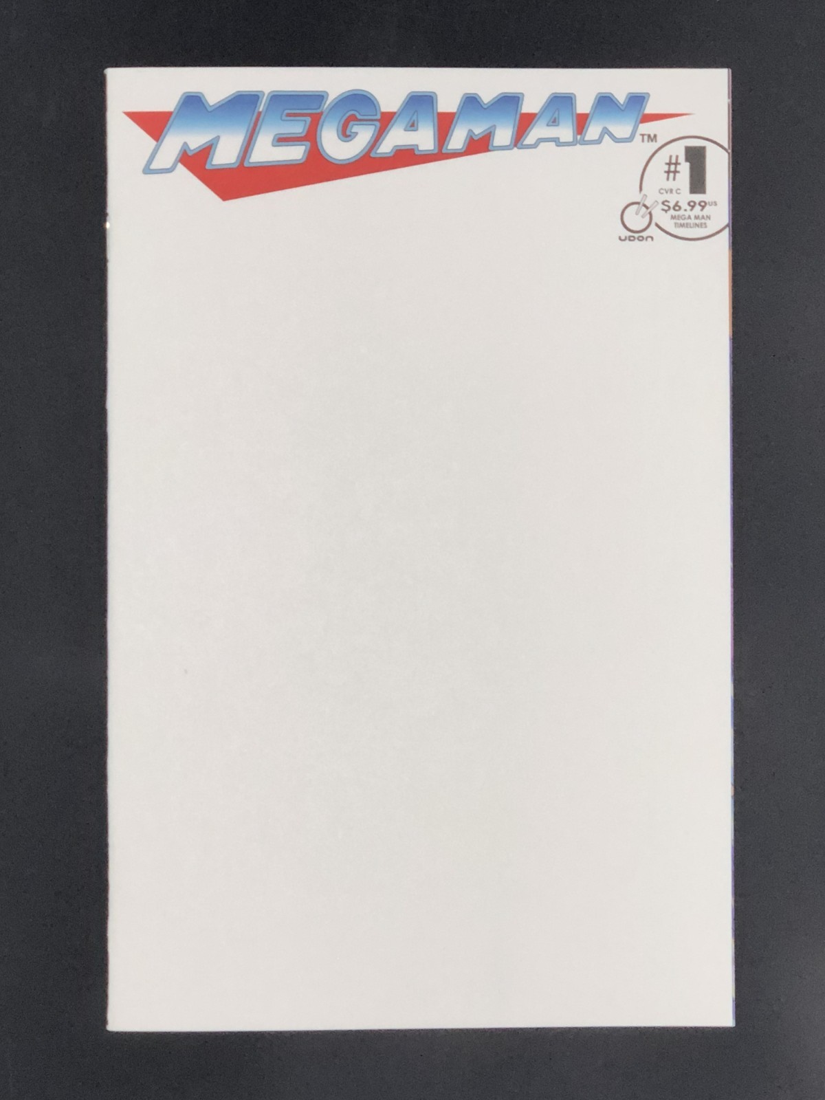 Mega Man Timelines #1 Blank Sketch Variant Cover C