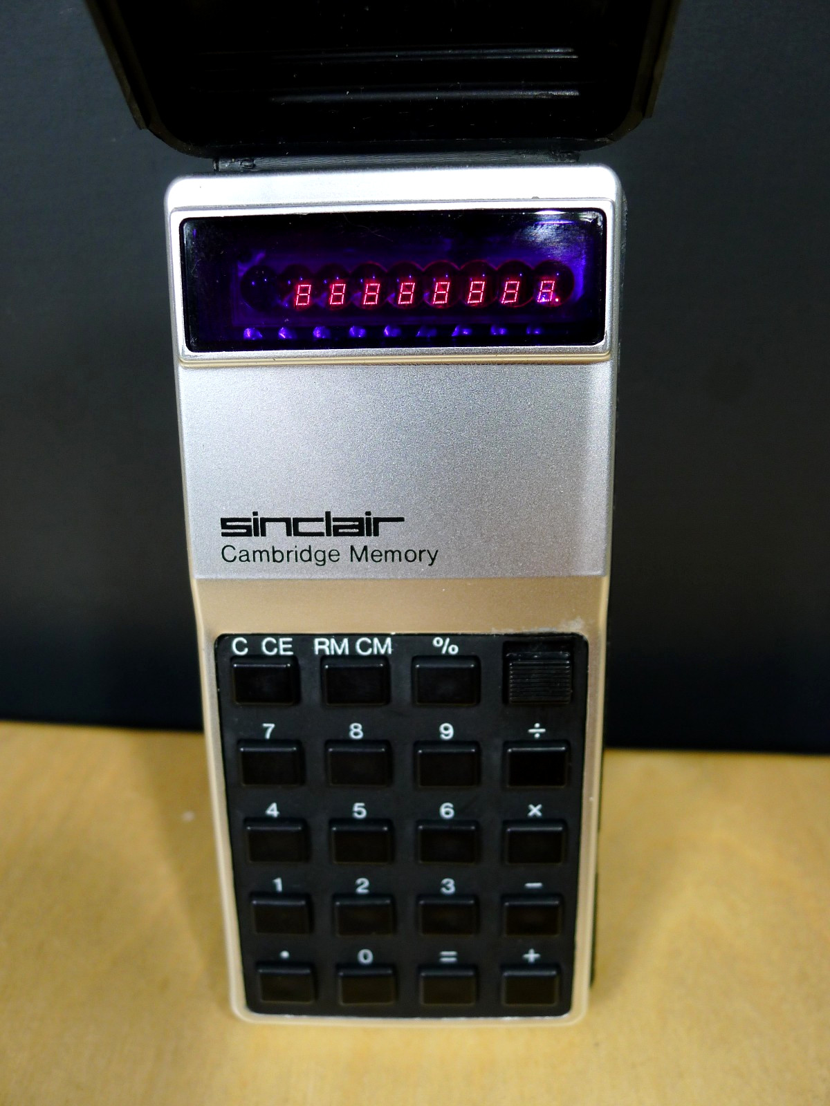 Vtg Sinclair Cambridge Memory % Calculator - *WORKING* Mid 70`s w/ Case