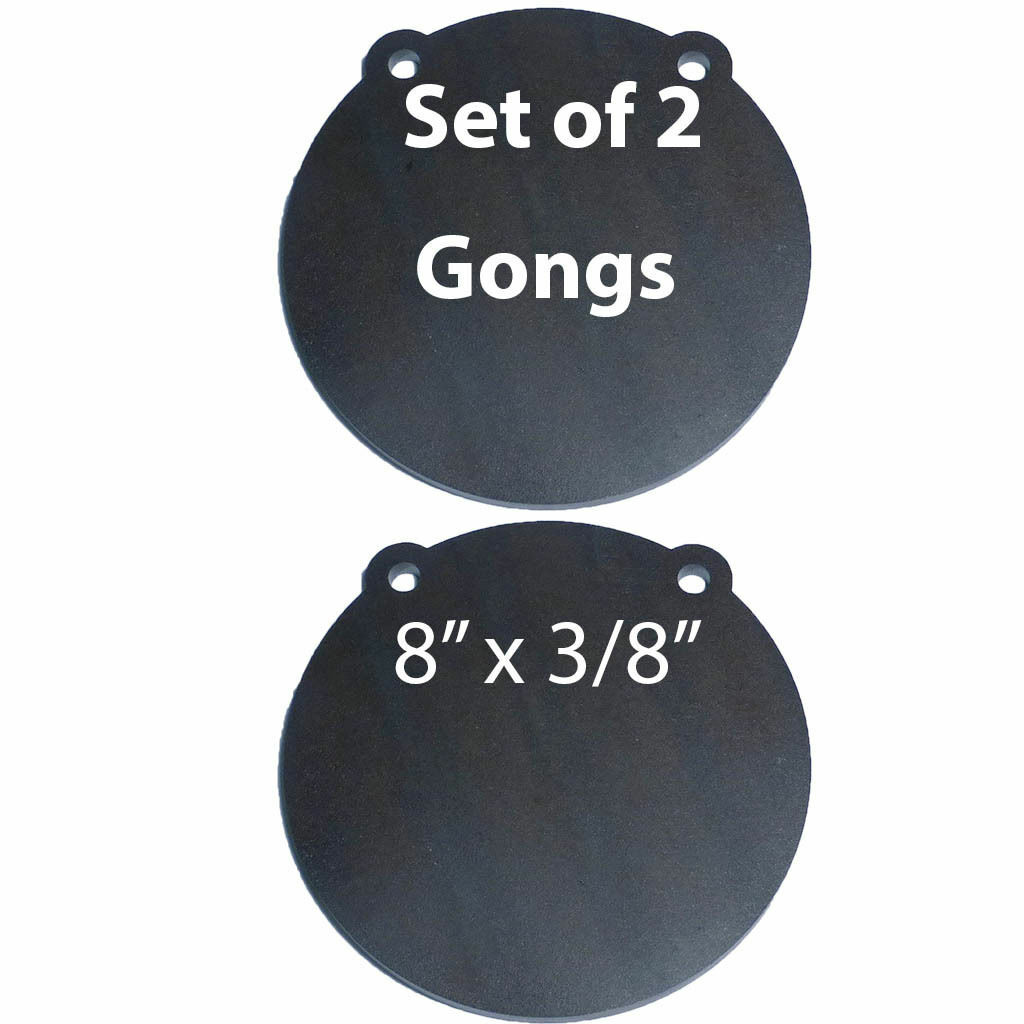 AR500 Steel Shooting Targets Lot of 2 Laser Cut 8" x 3/8" Gong Tactical Scorpion