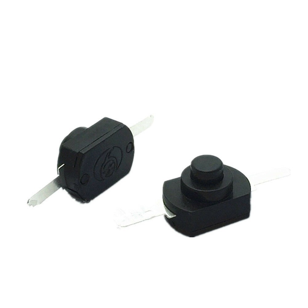 Latching Switch for MINI On Off Push Torch 10pcs 1A 30V Black Button Brand New