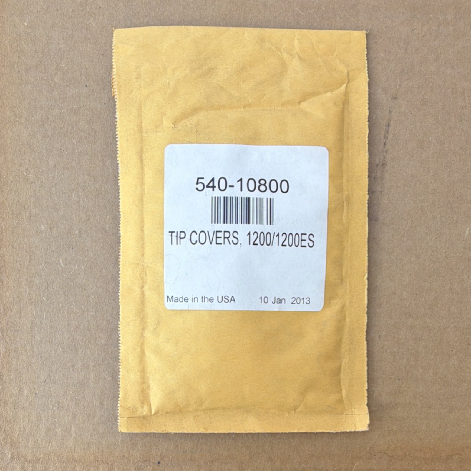 540-10800 Tip Covers for 1200/1200ES Equipment Component Tip Covers