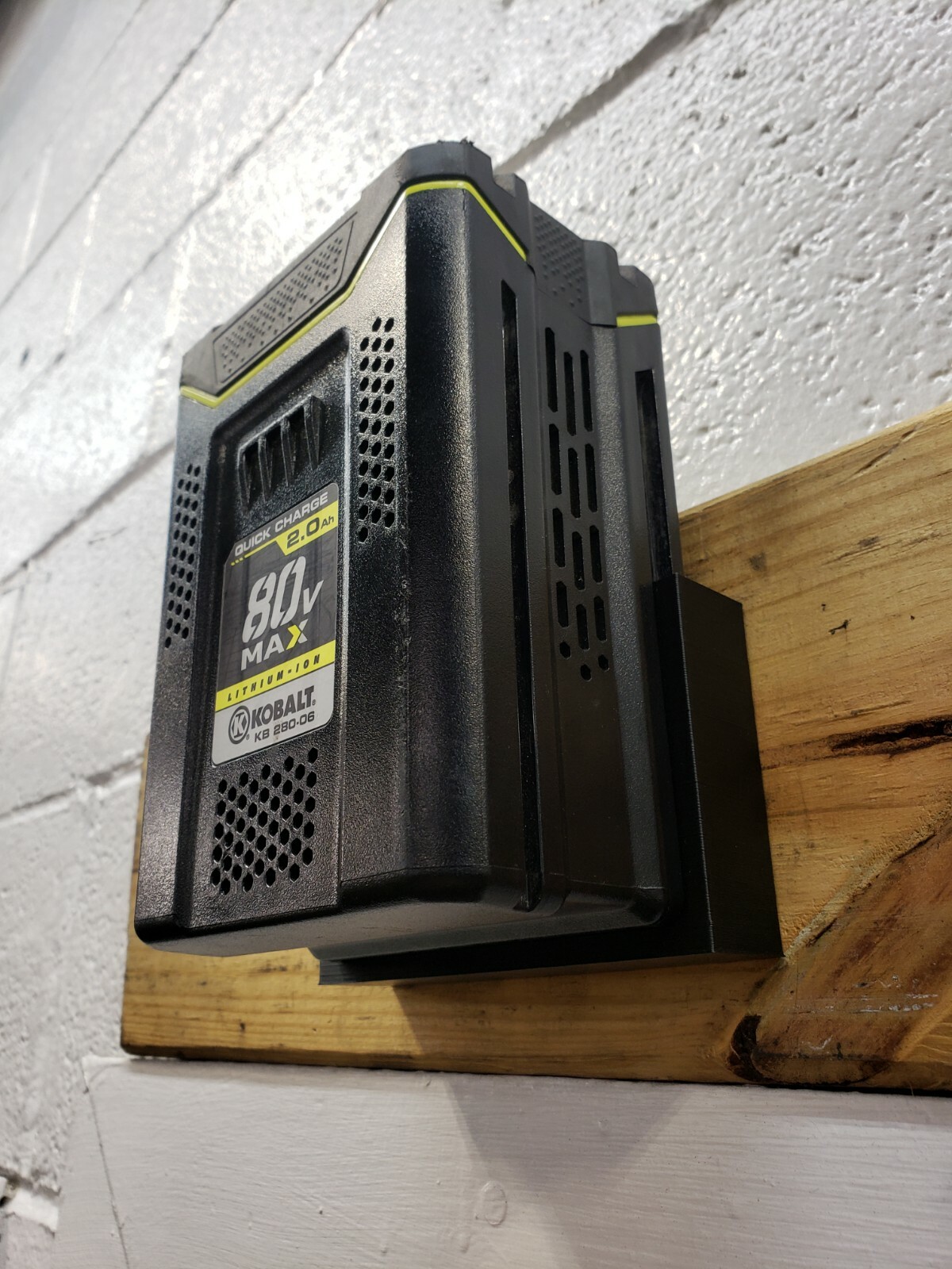 Kobalt 80V 80 Volt Battery Wall Holder Mount