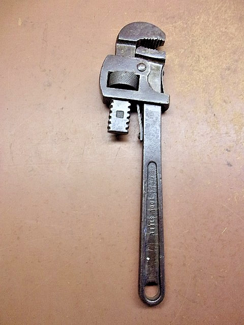 Vintage J.P. Danielson Co. 10" Adjustable Pipe Wrench 2" Capacity Nice'n'Clean!