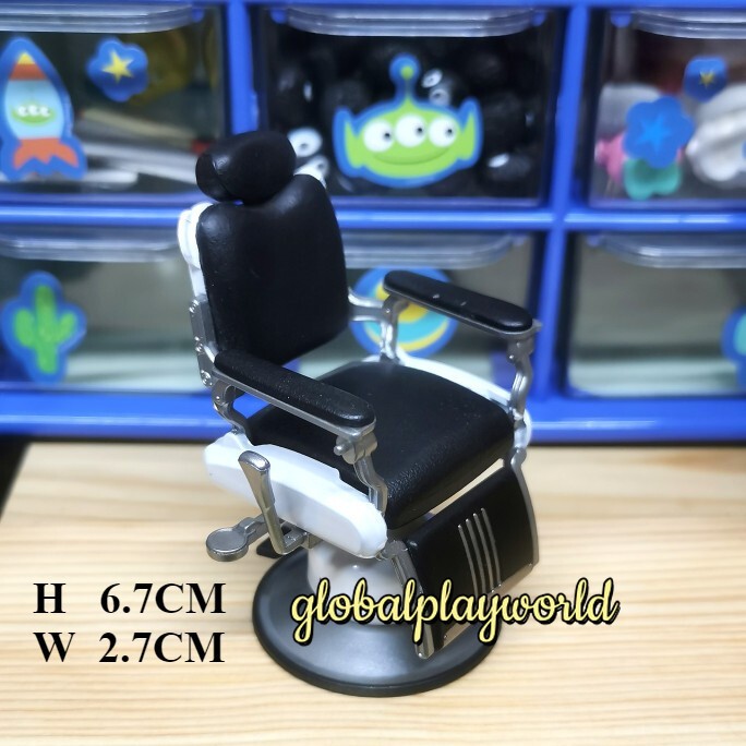 1980 Barber Shop Chair Minifigures Accessories Statue Figurine Toy PVC 6.7 CM