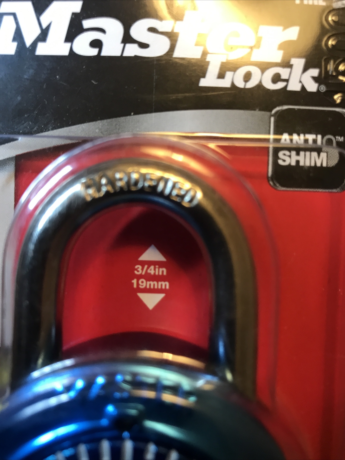 Master Lock Combination Padlock Light Blue P43041Anti-Shim