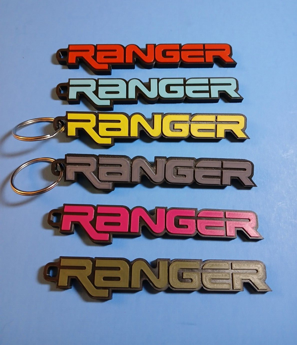 Ford Ranger Keychain Keyring (Pick Your Color)