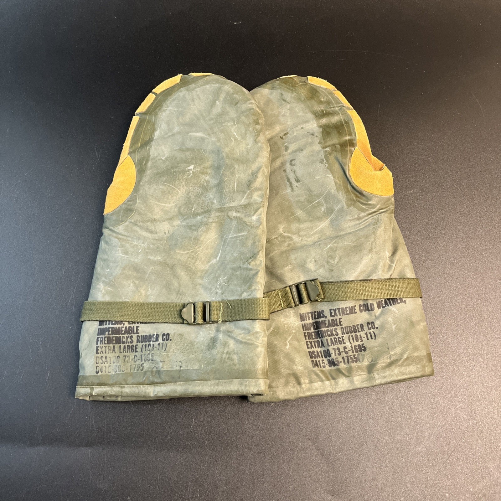 Vtg Arctic Artic Military Mittens Extreme COLD WEATHER XL Impermeable USA Amry