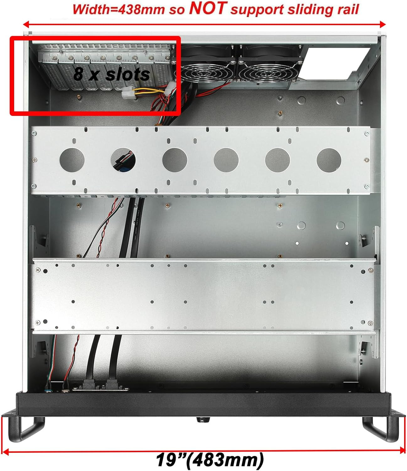 4U Rackmount Server Chassis Support Liquid Cooling AIO Cooler Compatibility up t