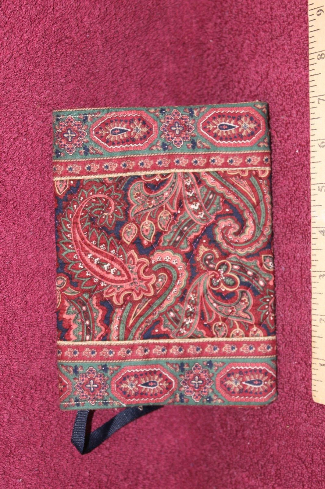 Vera Bradley Designs Small Book Cover Red Paisley