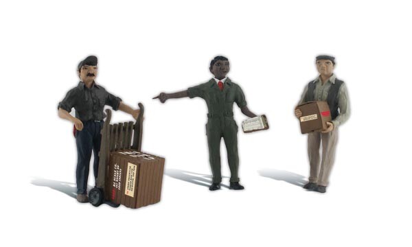 NEW Woodland Scenics Dock Crew G Train Figures A2565