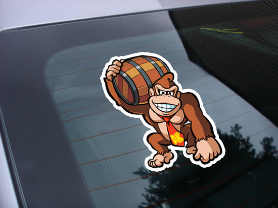 Donkey Kong video game character decal sticker