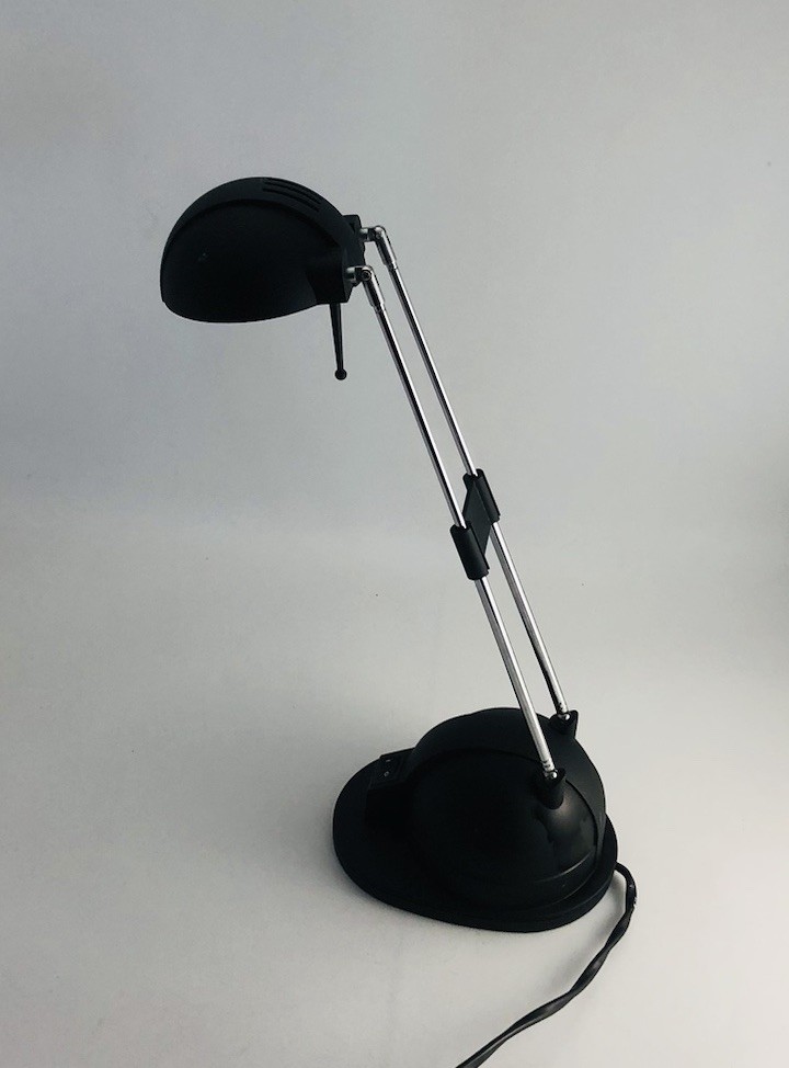 Ring Lighting Desk Lamp Halogen Telescopic - Black
