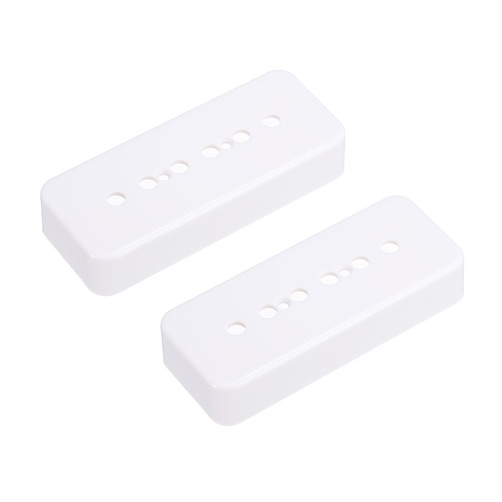 Guitar Pickup Cover 50/52mm Pole P90 Double Coil Plastic Shell White 1 Set