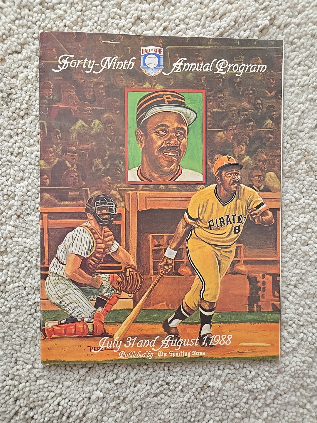 Vintage 1988 Forty-Ninth Hall of Fame Annual Program Published By Sporting News