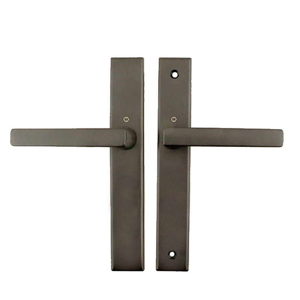 Hoppe Dallas Lever Handle Set â Fixed Dummy Pair M1643/2161N Rustic Umber