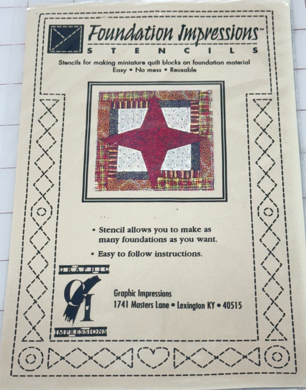 New Foundation Impressions Stencils Reusable Stencils