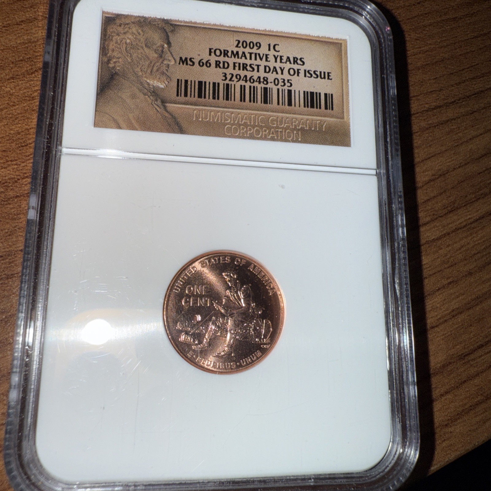 2009 NGC MS 66 RD FORMATIVE YEARS PENNY
