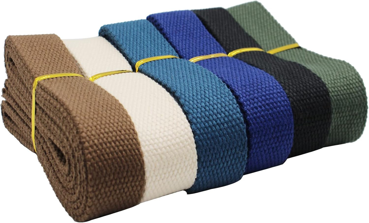 Heavy Cotton Webbing 1 Inch 12 Yard 6 Colors Mixed Webbing Bag Handles, Bag Stra