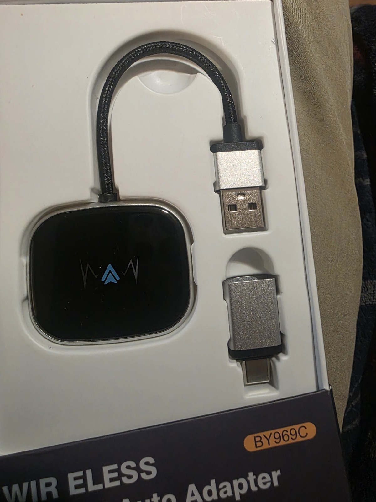 Android Auto Wireless Adapter Carplay Compatible, Latest NFC, Touchscreen