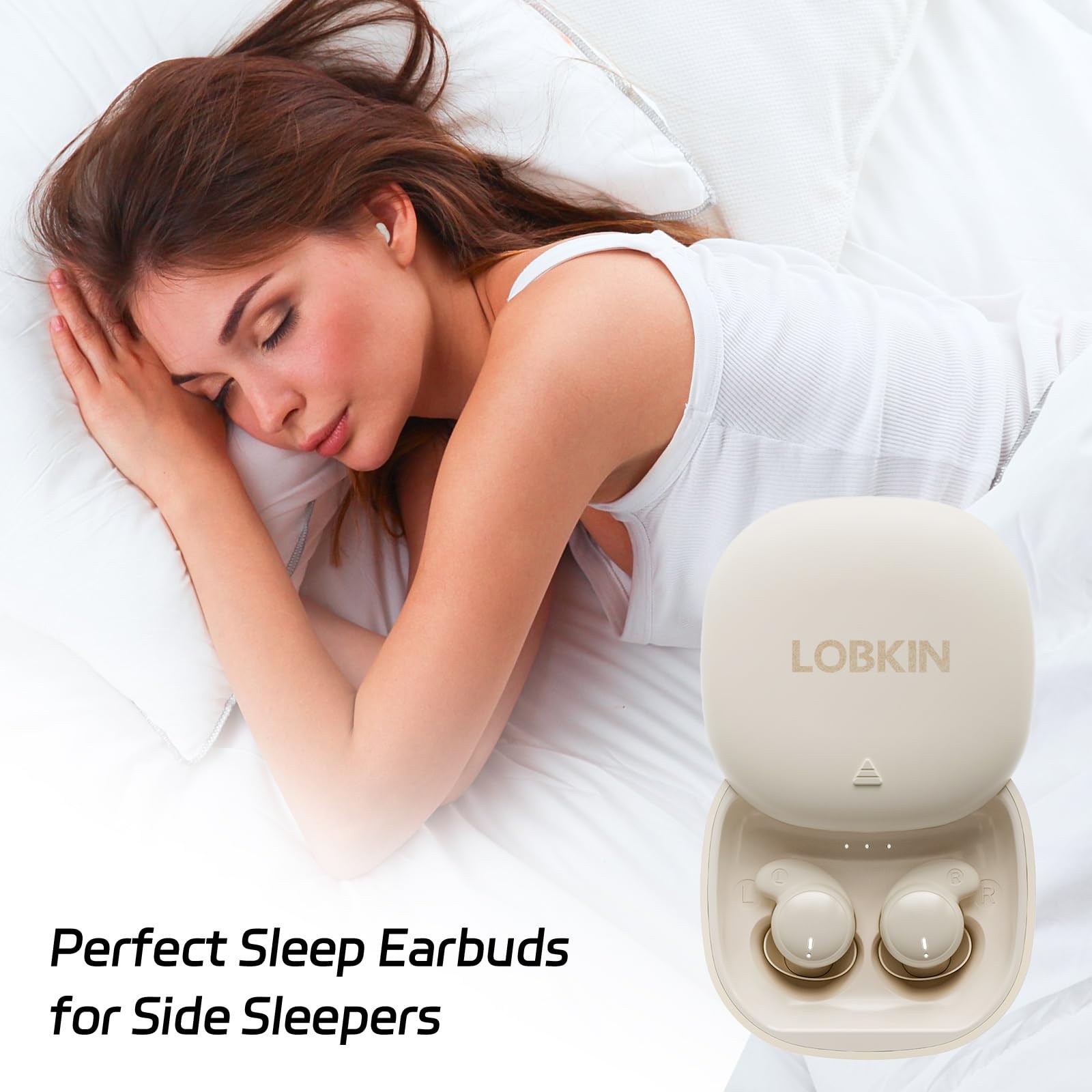 Sleep Earbuds,Wireless Bluetooth 6.0 Noise Blocking Sleeping Headphones,Sleep...