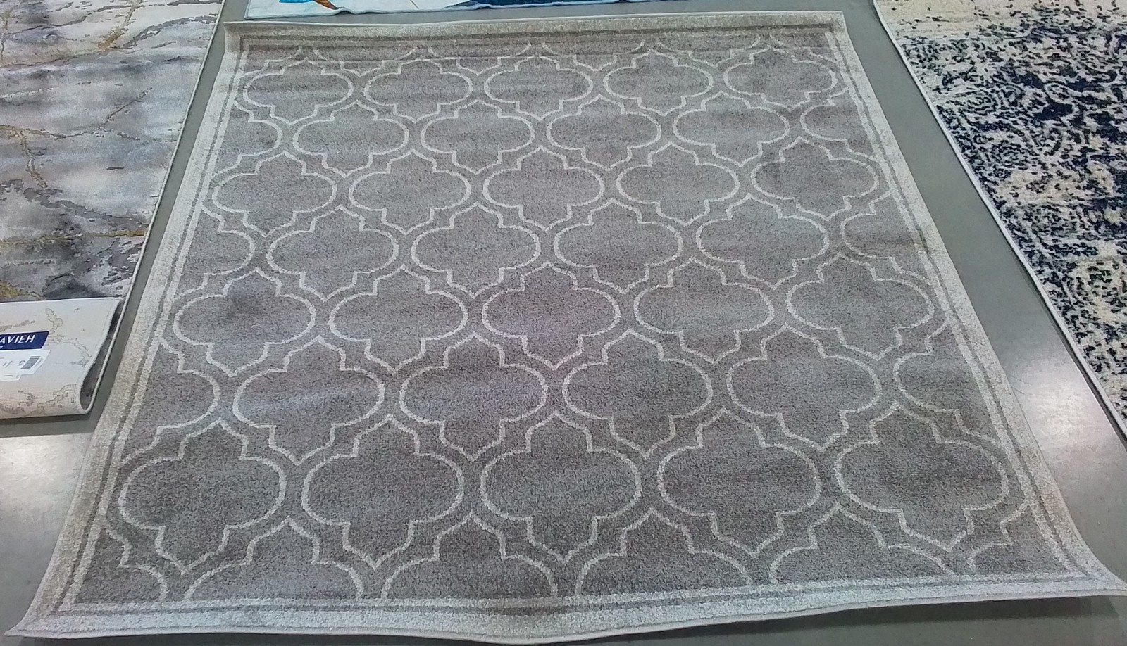 GREY / LIGHT GREY 5'-0" x 5'-0" Stained Rug Reduced Price 1172789079 AMT412C-5SQ