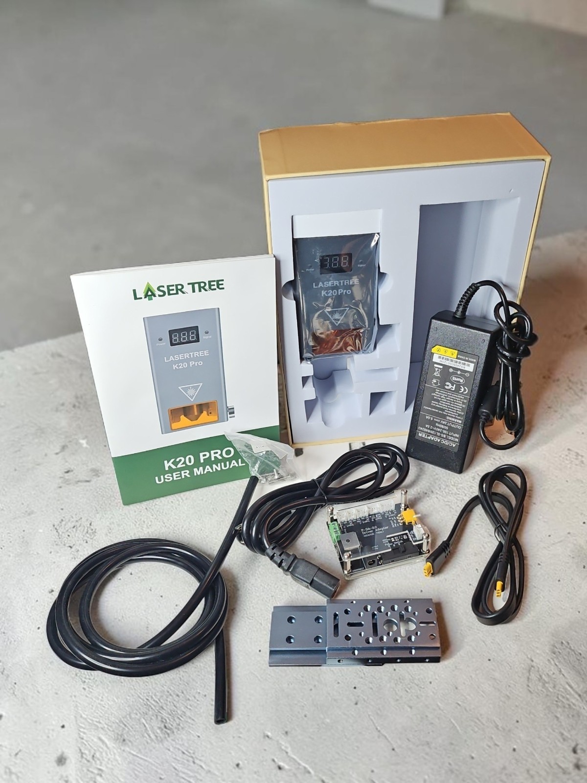 LASERTREE 20W Optical Power K20 Pro Laser Module Head for Laser Engraver Cutting