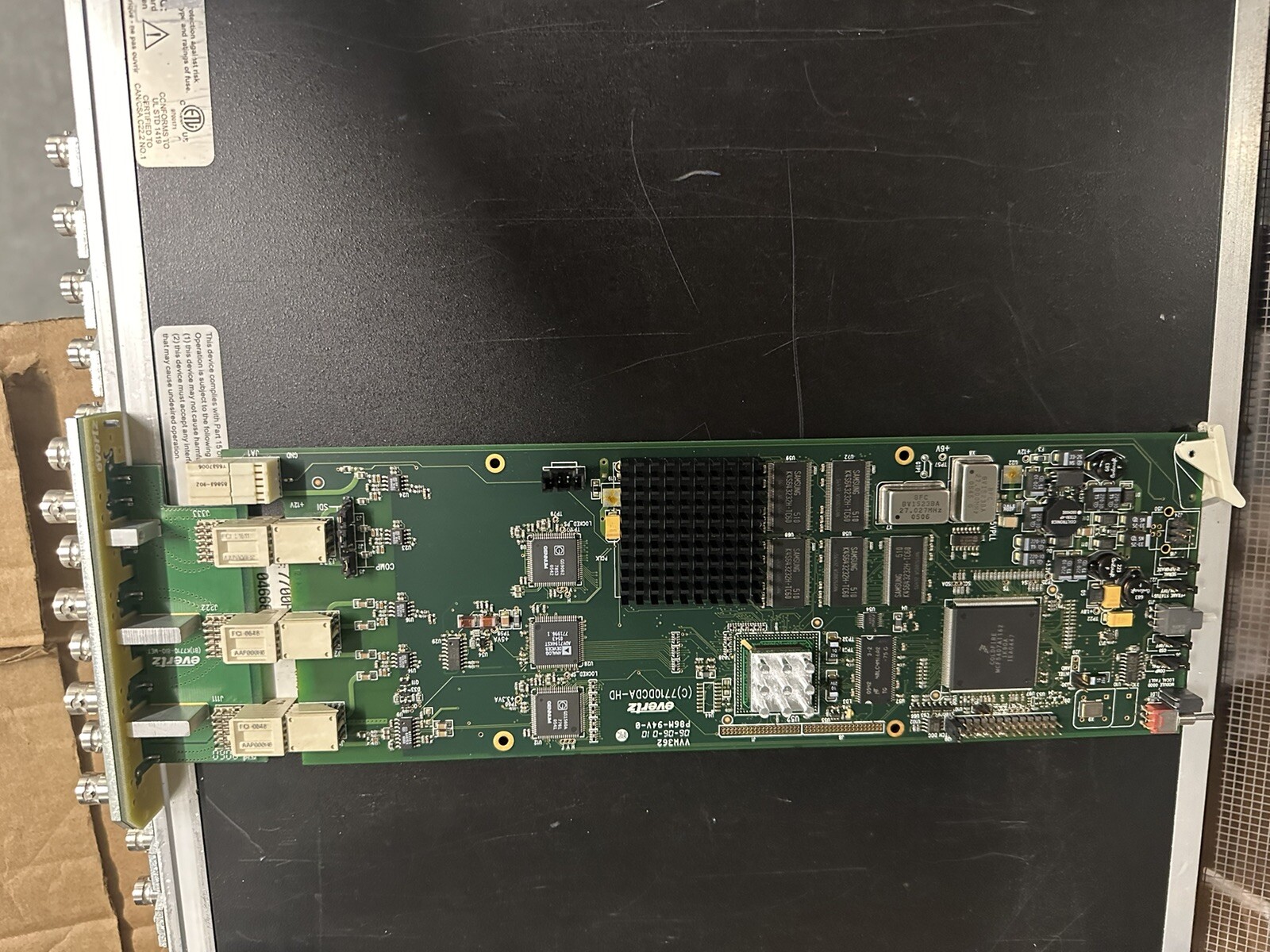 Evertz 7710DCDA-HD Downconverter Amp 1x4 HD-SDI Distribution Amplifier +3RU