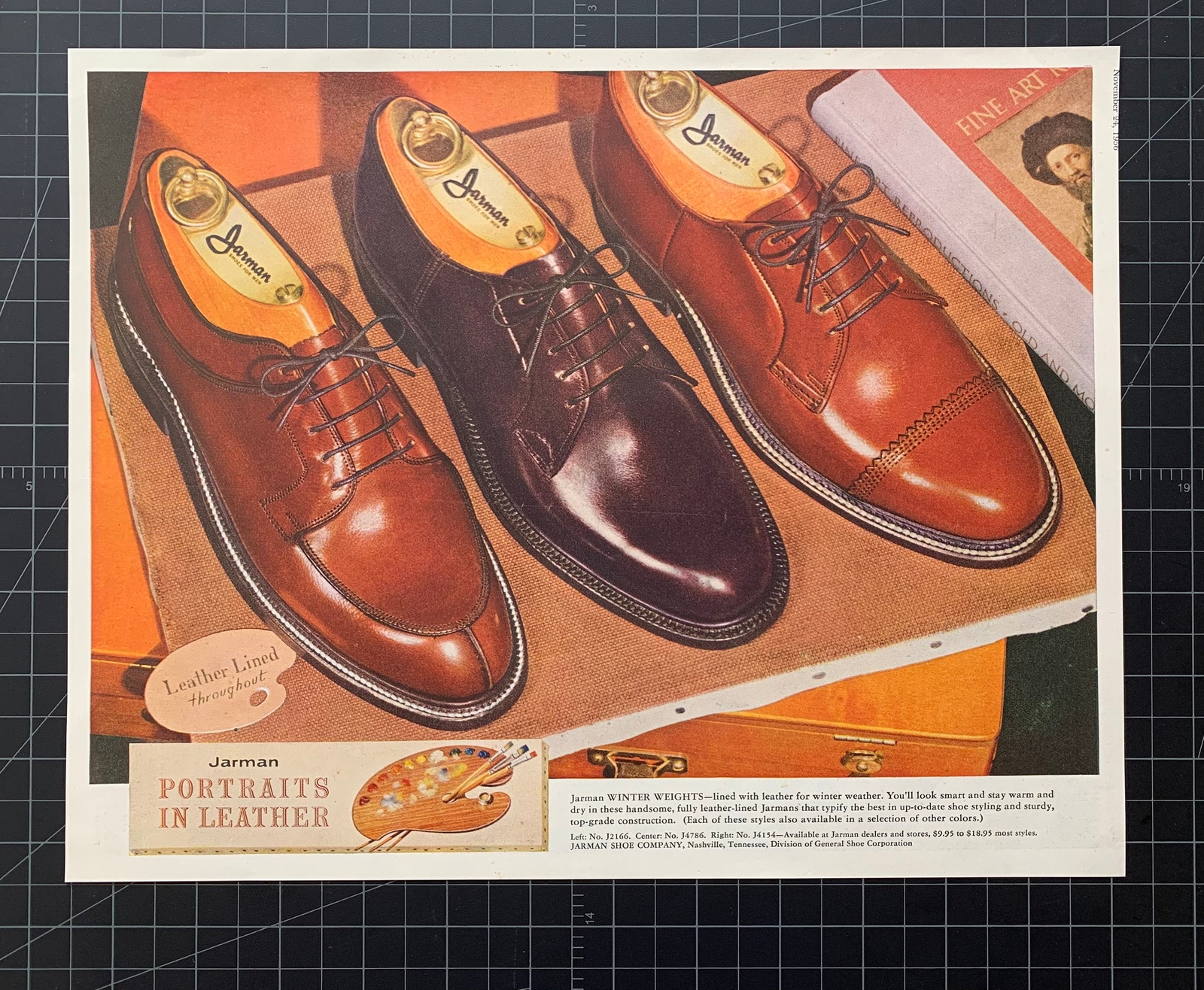 Vintage 1940s Jarman Shoes Print Ad